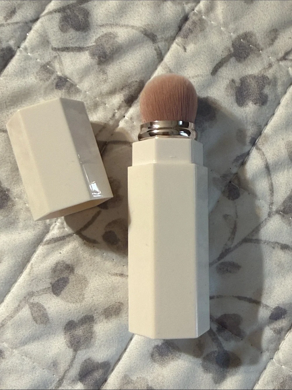 Fenty Beauty blush-pink cream applicator brush